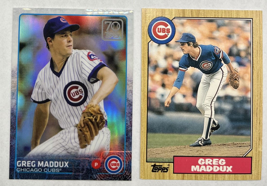 1987 And 2021 Greg Maddux Cards (1 of 2)