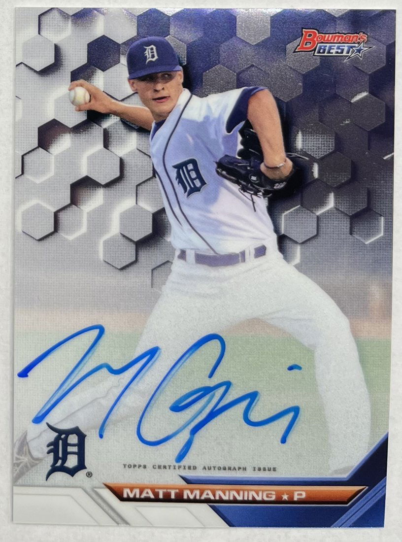 Matt Manning Autographed Card (1 of 2)
