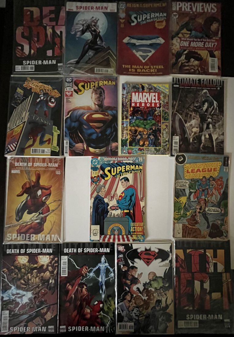 Superman And Spider-Man Comic Books (1 of 4)