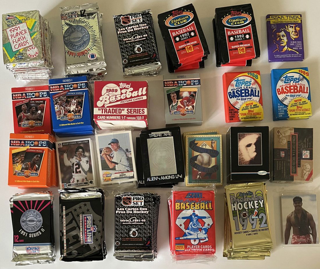Football , Hockey , Basketball, Soccer Sealed Packs Lot (1 of 4)