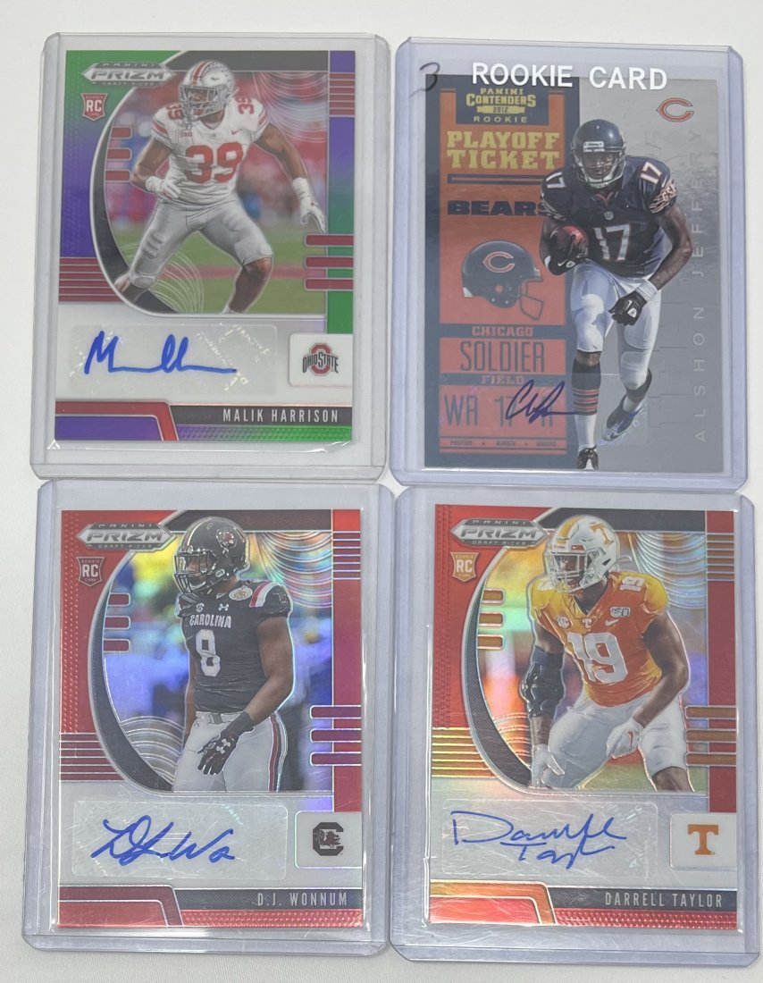 Football Rookie Autographed Cards (1 of 2)