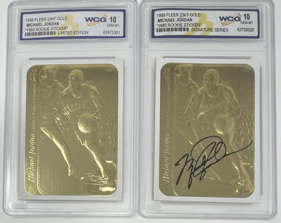 1998 Fleer Michael Jordan Limited Edition And Signature Series Cards (1 of 2)