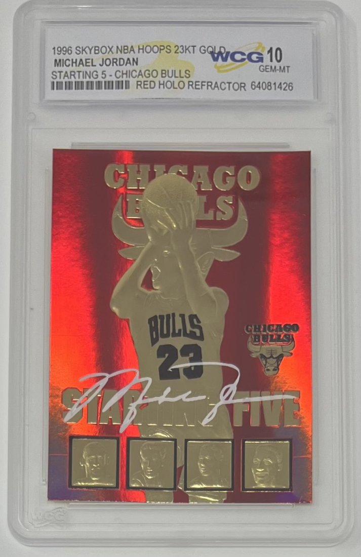 1996 Skybox Michael Jordan Red Holo Refractor (1 of 2)