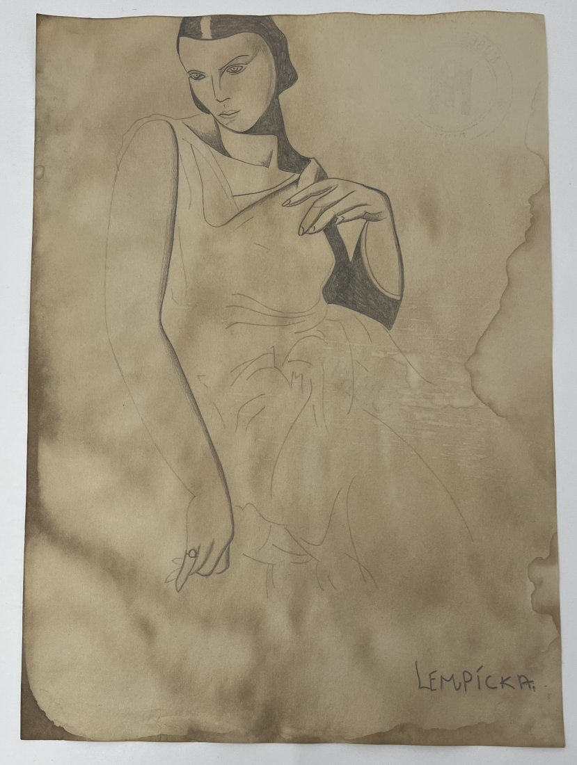 Tamara De Lempicka Drawing: In The Manner Of Tamara De Lempicka Size: 8 x 12 inches. Tamara Åempicka (born Tamara Rosalia Gurwik-GÃ³rska;[1] 16 May 1898 â€“ 18 March 1980), better known as Tamara de Lempicka, was a Pol