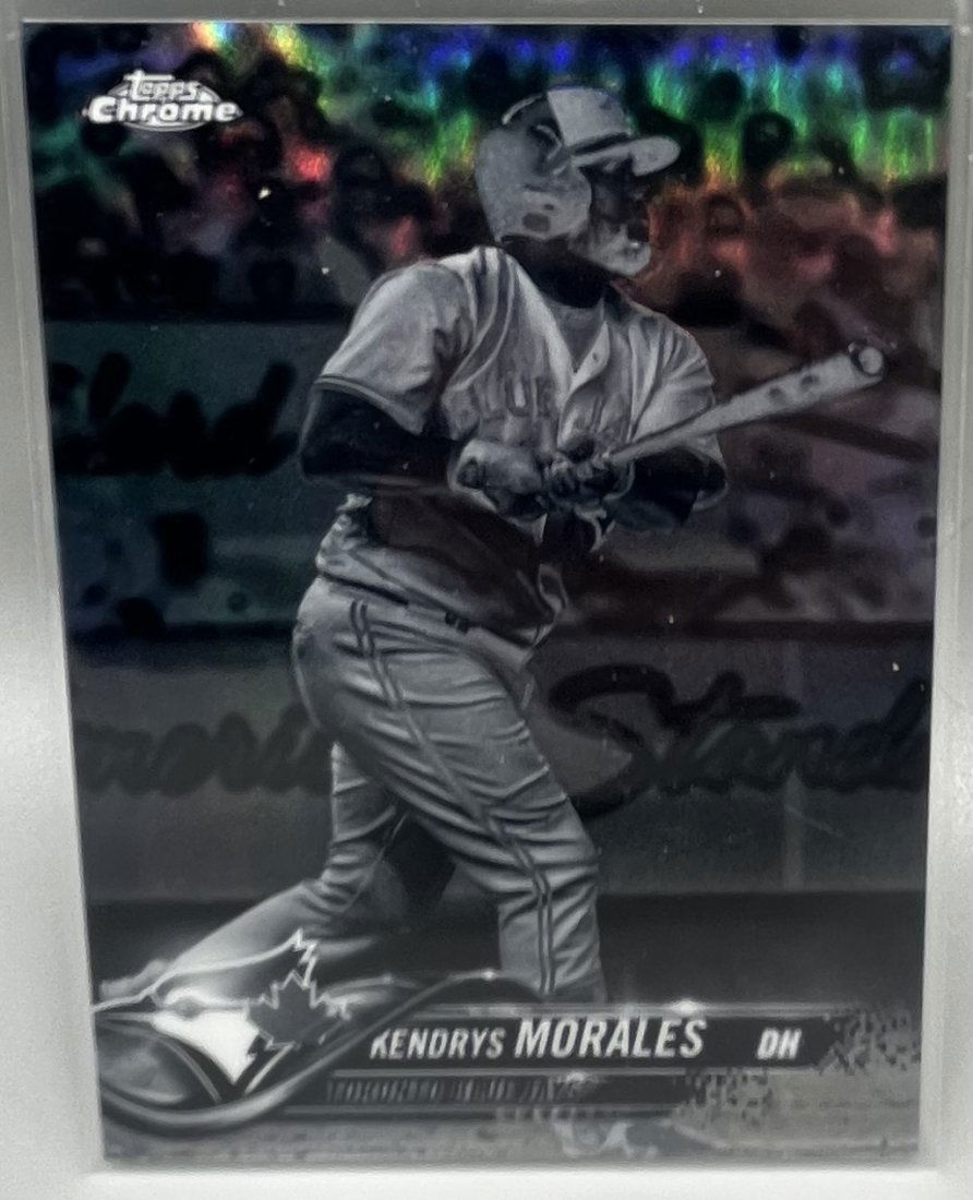 Kendrys Morales Chrome Black and White Negative Refractor (1 of 2)