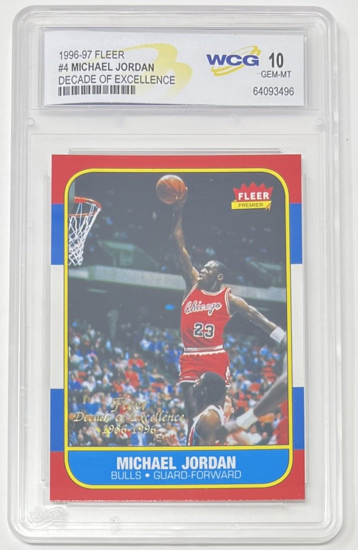 1996 Michael Jordan Decade Of Excellence: 1996 Fleer Michael Jordan decade of excellence Mint 10 basketball card