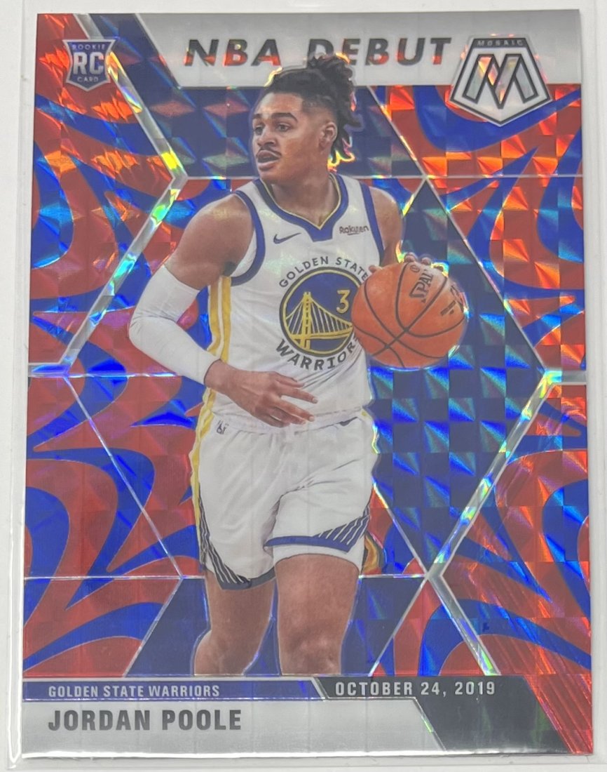 Jordan Poole Reactive Rookie: 2019 Panini Mosaic Jordan Poole Reactive Rookie NBA