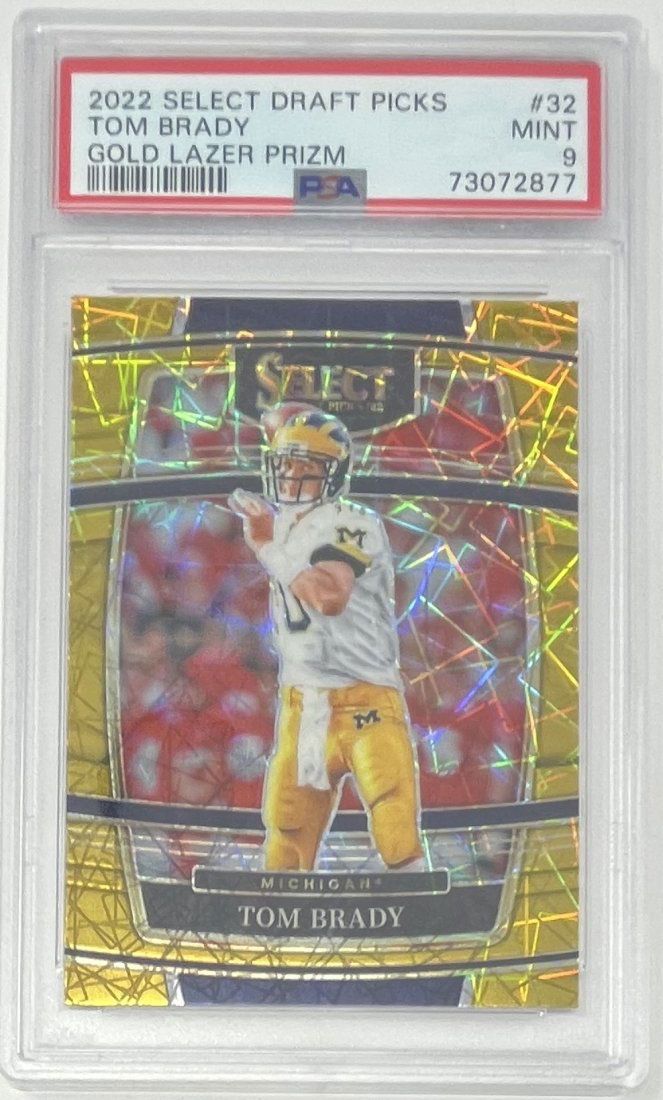 Tom Brady Gold Laser Prizm (1 of 2)