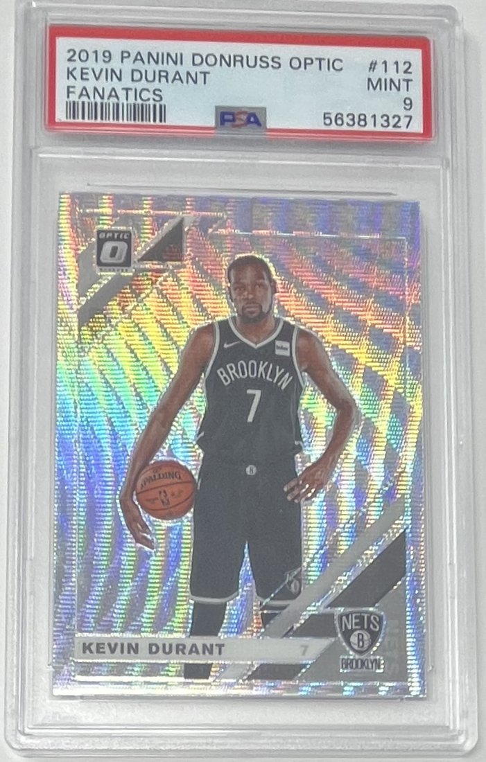 Kevin Durant Fanatics Card: 2019 Kevin Durant Fanatics PSA Mint 9 Basketball Card