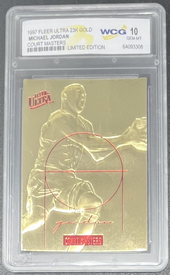 Michael Jordan Court Masters Limited Edition: 1997 Fleer Michael Jordan Court Masters Limited Edition Basketball Card Mint 10