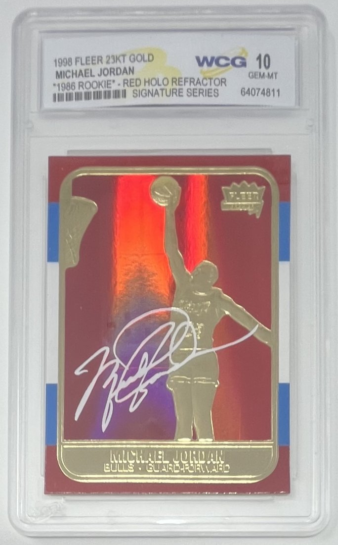 Michael Jordan Red Holo Refractor (1 of 2)