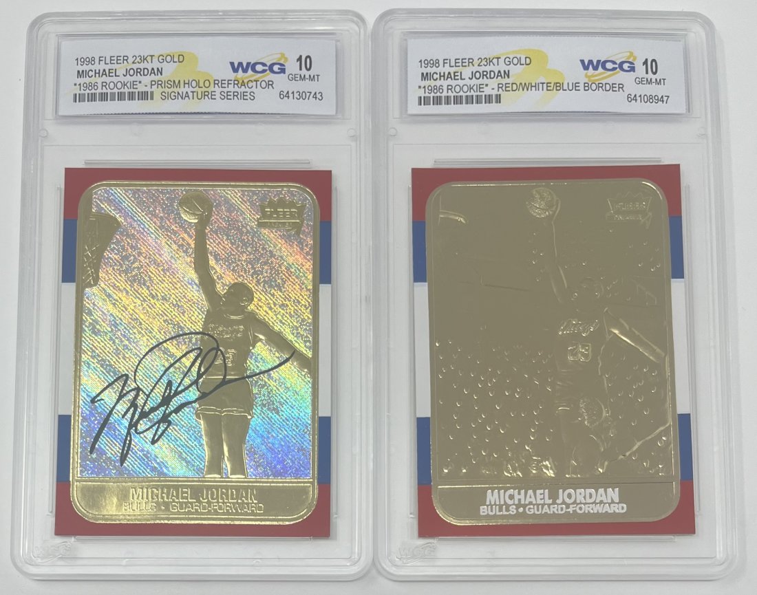 Michael Jordan Prism Holo Refractor Cards (1 of 2)