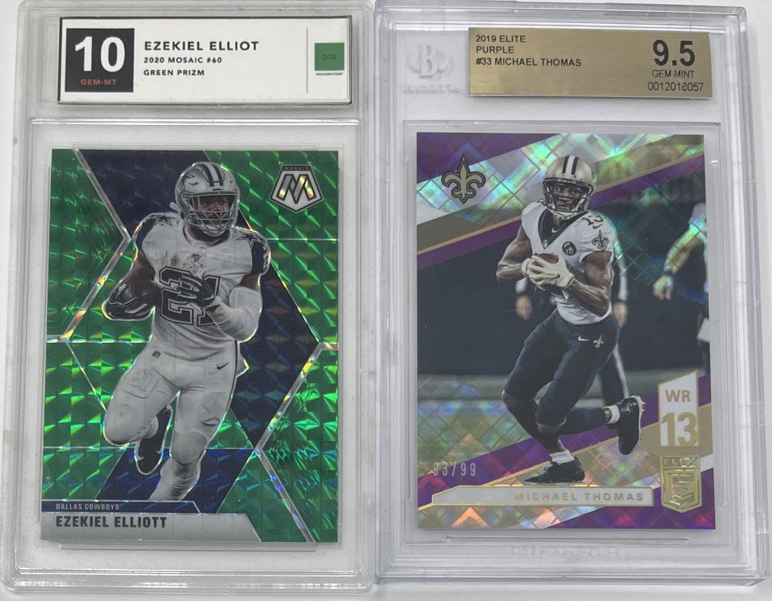 Michael Thomas Purple Elite And Ezekiel Elliot Cards (1 of 2)