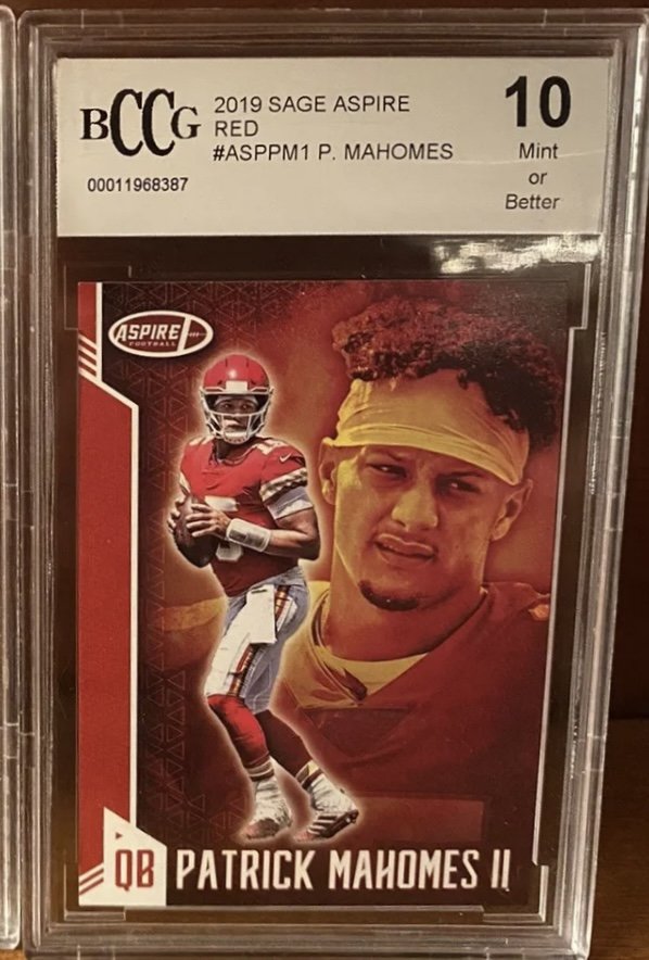 Patrick Mahomes Card (1 of 2)
