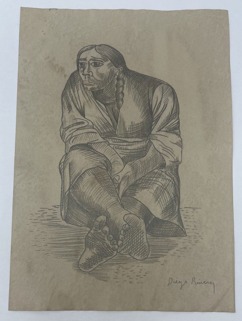 Diego Rivera Drawing Signed (1 of 2)