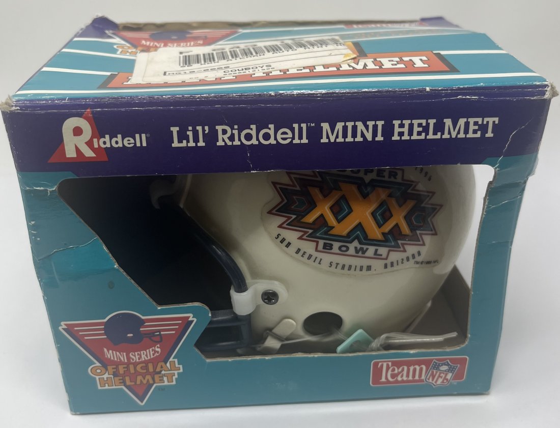TROY AIKMAN SUPER BOWL XXX Dallas Cowboys Mini Football Helmet (1 of 4)