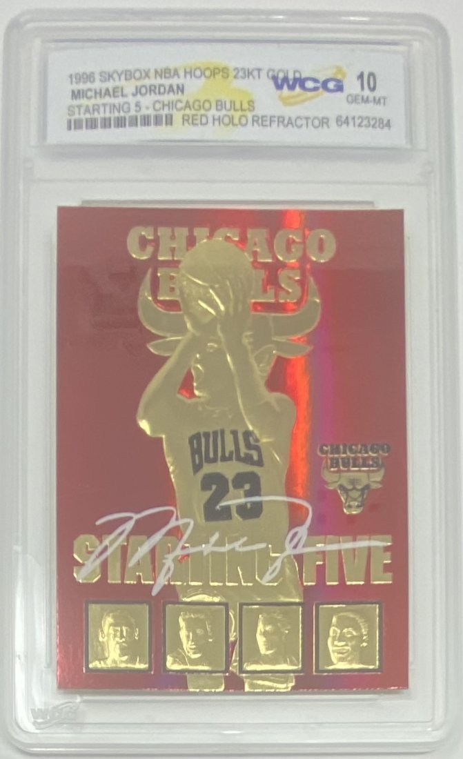 1996 Skybox Michael Jordan Red Holo Refractor (1 of 2)