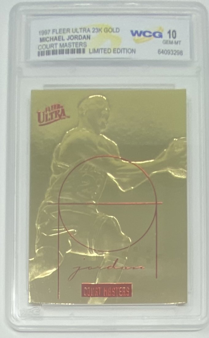 1997 Fleer Michael Jordan Limited Edition Card: 1997 Fleer Michael Jordan Limited Edition Basketball mint 10 card
