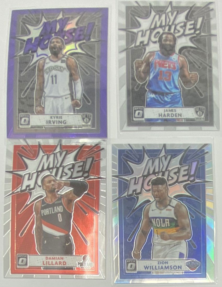 Zion Williamson, James Harden , Damian Lillard And Kyre Irving MY HOUSE Cards (1 of 2)