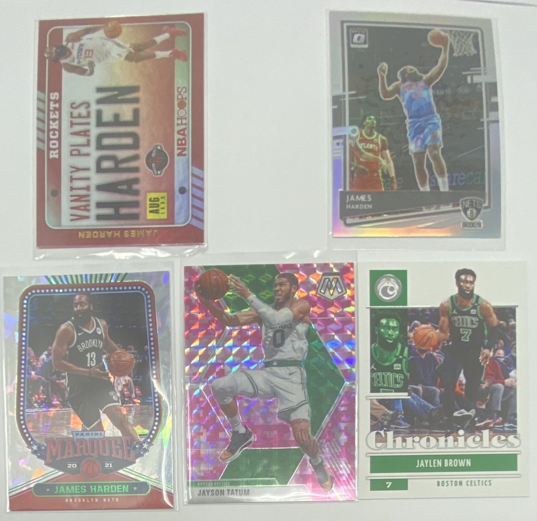 James Harden , Jayson Tatum and Jaylen Brown Cards (1 of 2)