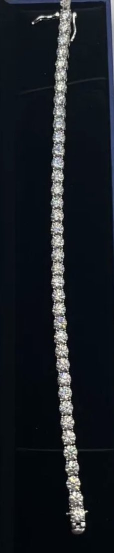 18k White Gold Plated VVS Bracelet (1 of 4)