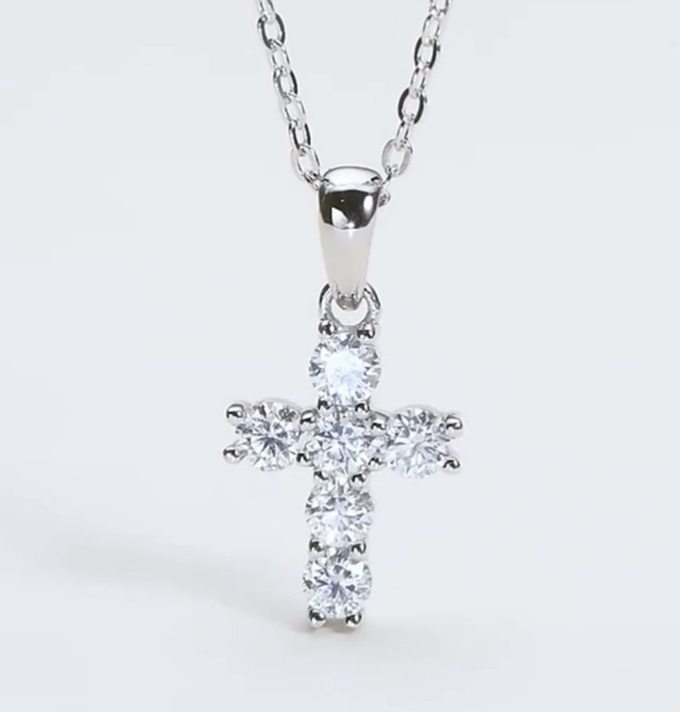 Cross VVS Pendant Necklace (1 of 2)
