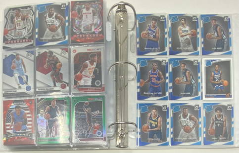 Basketball Rookie Cards Binder: Basketball Rookie Cards Binder , NBA Hoops, Rates Rookies, Inserts, Prizm Cruzade And Many more of different players and brands .over 150 basketball rookies