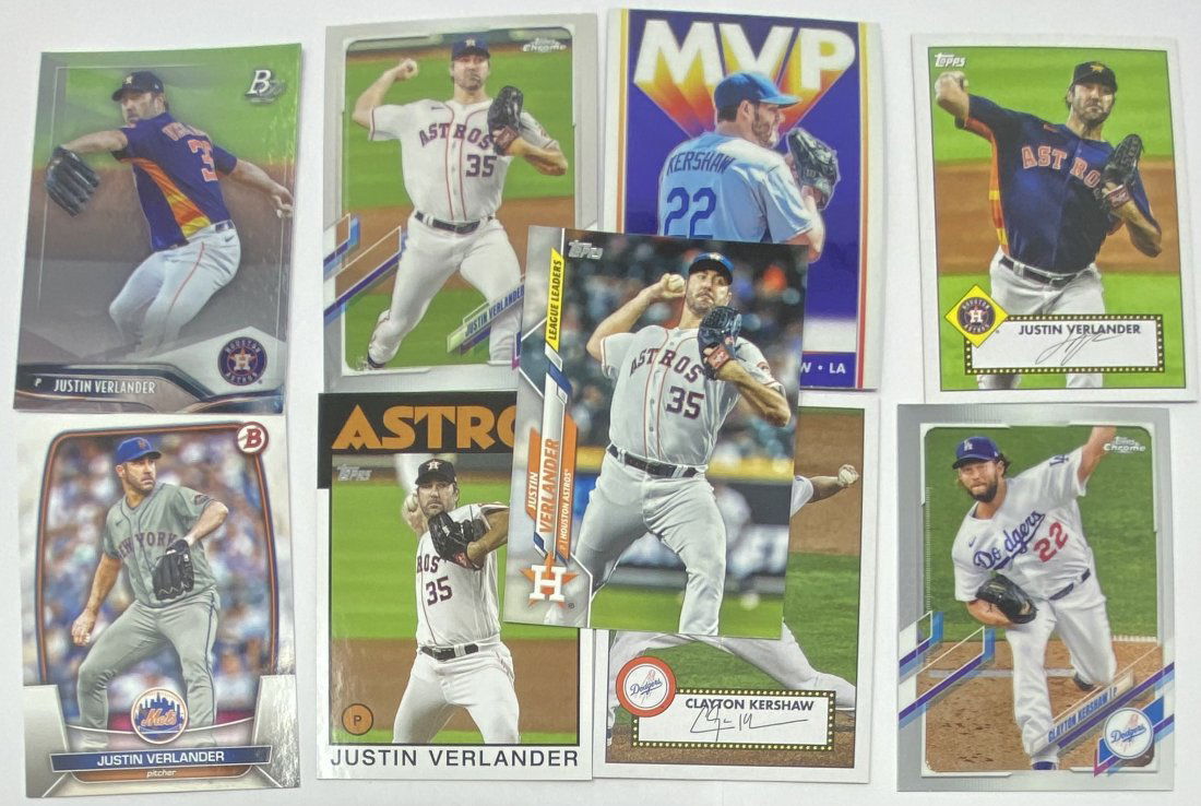 Justin Verlander And Clayton Kershaw Cards (1 of 2)