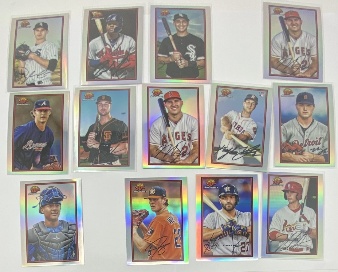 Mike Trout , Ronald Acuna , Ian Anderson And Silver More 30th Anniversary Cards (1 of 2)