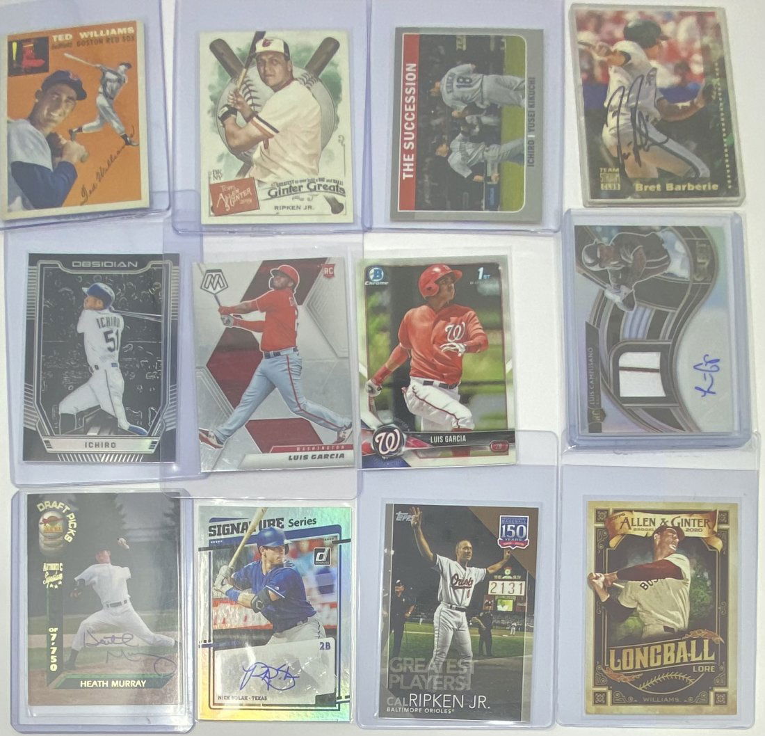 Ted Williams , Cal Ripken , Ichiro, Auto Patch And More (1 of 2)