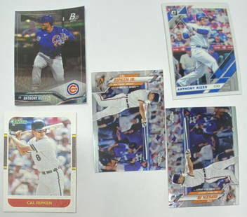 Anthony Rizzo And Cal Ripken Jr Cards: Anthony Rizzo And Cal Ripken Jr Cards Total of 5 cards