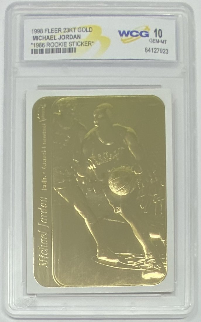 1998 Fleer Michael Jordan Rookie Sticker (1 of 2)