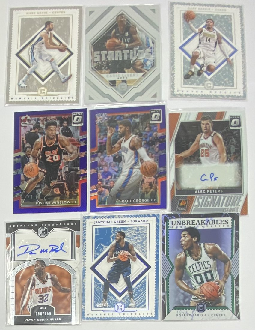 Autographed, Numbered Basketball Cards (1 of 2)