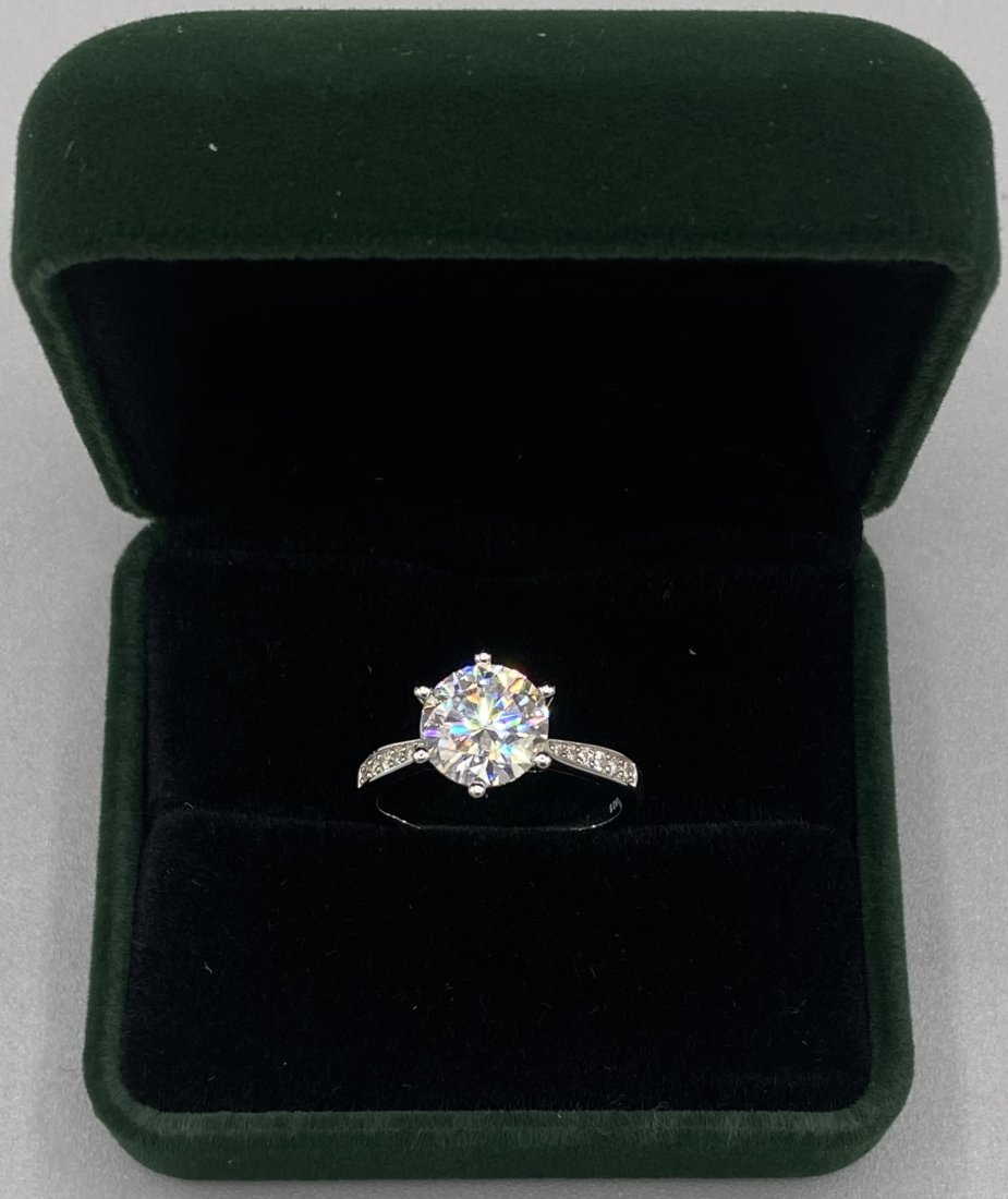 Engagement Diamond Moissanite Ring (1 of 3)