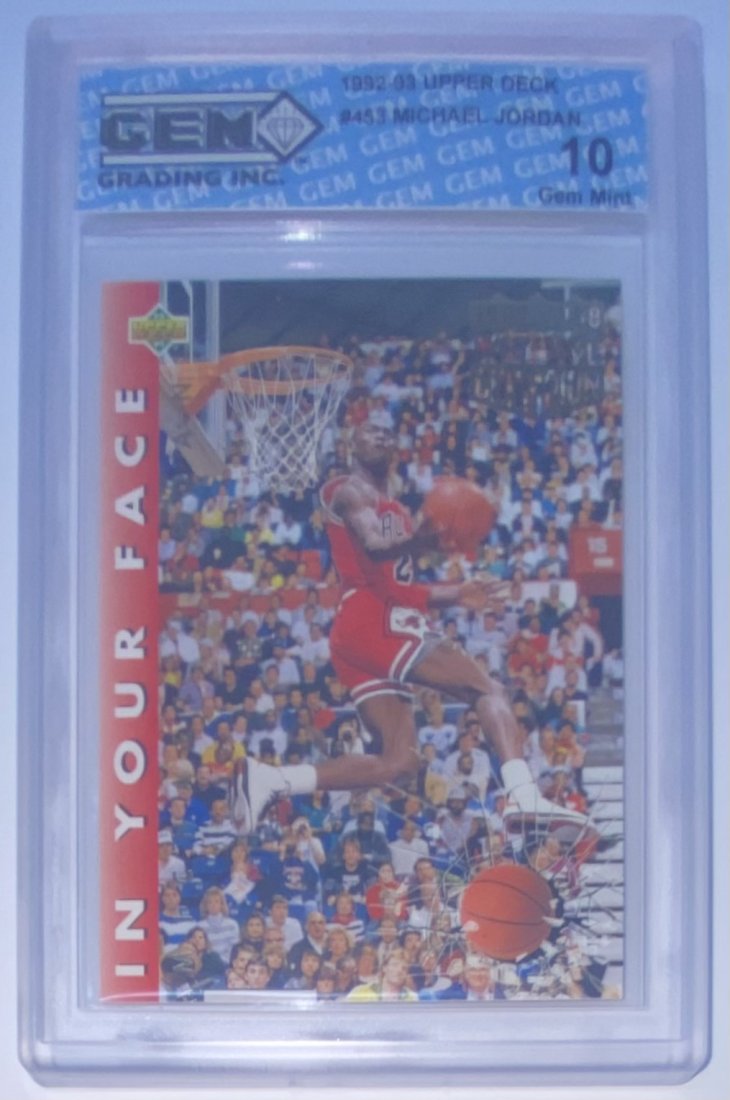 1992 Michael Jordan Card: 1992 Uppder Deck Michael Jordan GEM Mint 10 basketball Card