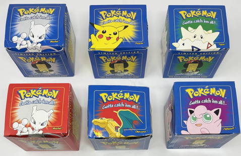 Charizard Pikachu Mewtwo Pokemon Limited Edition Collection: 1999 Nintendo Charizard , Pikachu, Mewtwo, , Togepi limited edition Pokémon’s with sealed and non sealed balls , trading cards and their boxes