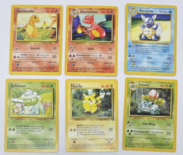 1999 Pikachu , Bulbasaur, Ivysaur, Charmander Pokemon Cards: 1999 1999 Pikachu , Bulbasaur, Ivysaur, Charmander Pokemon Cards