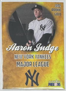 2015 Aaron Judge Rookie Gold Card: 2015 Aaron Judge Rookie Gold Card