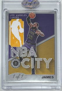 Lebron James Patch Card: Lebron James Custom Patch Basketball Card