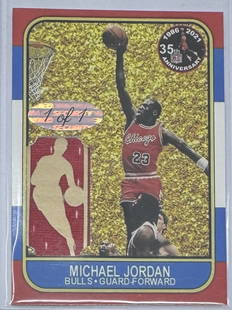 Michael Jordan Patch Card: Michael Jordan Custom Patch Basketball Card