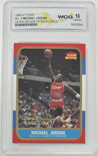 Michael Jordan Ultra Decade Of Excellence: 1996 ultra fleer Michael Jordan ultra decade of excellence Card mint 10 basketball card