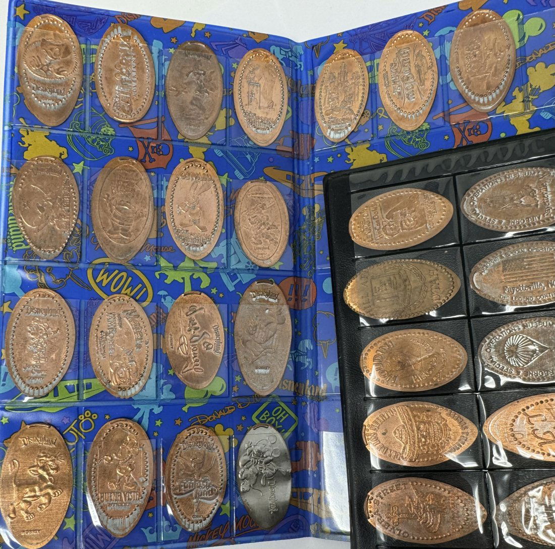 Walt Disney World Pressed Coins Collection Book And Other Press Coins
