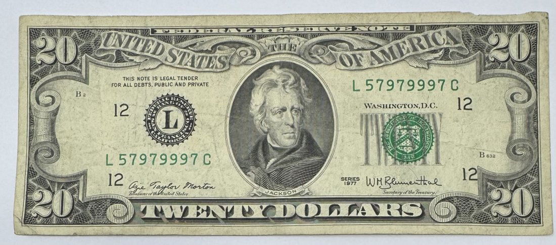 1977 Twenty Dollar Bill (1 of 2)