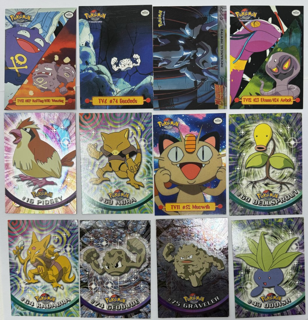 1999 Nintendo Mewtwo, Pidgey, Meowth, Abra and many More Pokemon Cards (1 of 3)