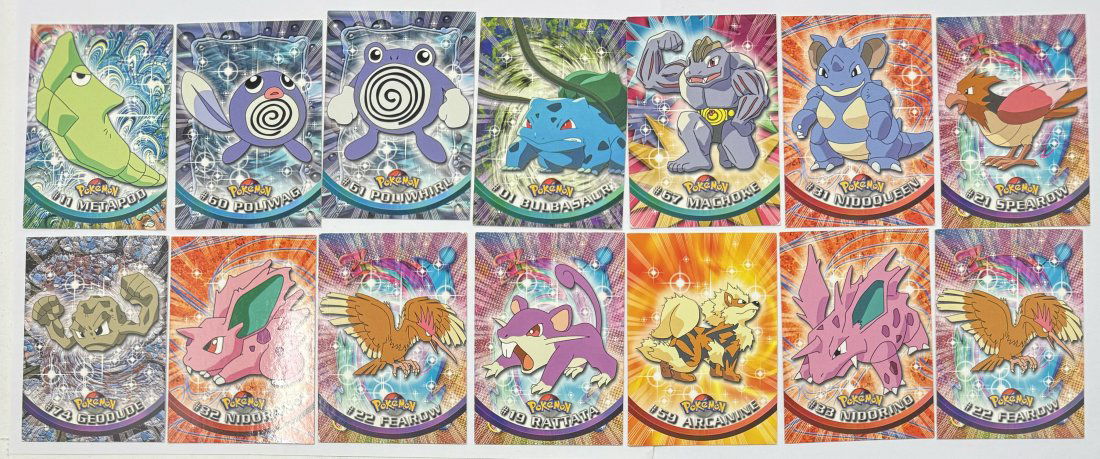 1999 Nintendo Rattata, Bulbasaur, Machoke and More Pokemon Cards (1 of 3)