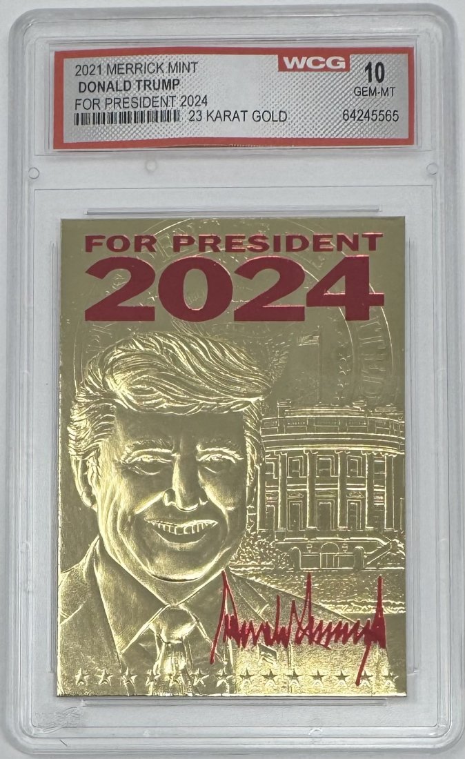 Donald Trump Card: 2021 Donald Trump Card mint 10
