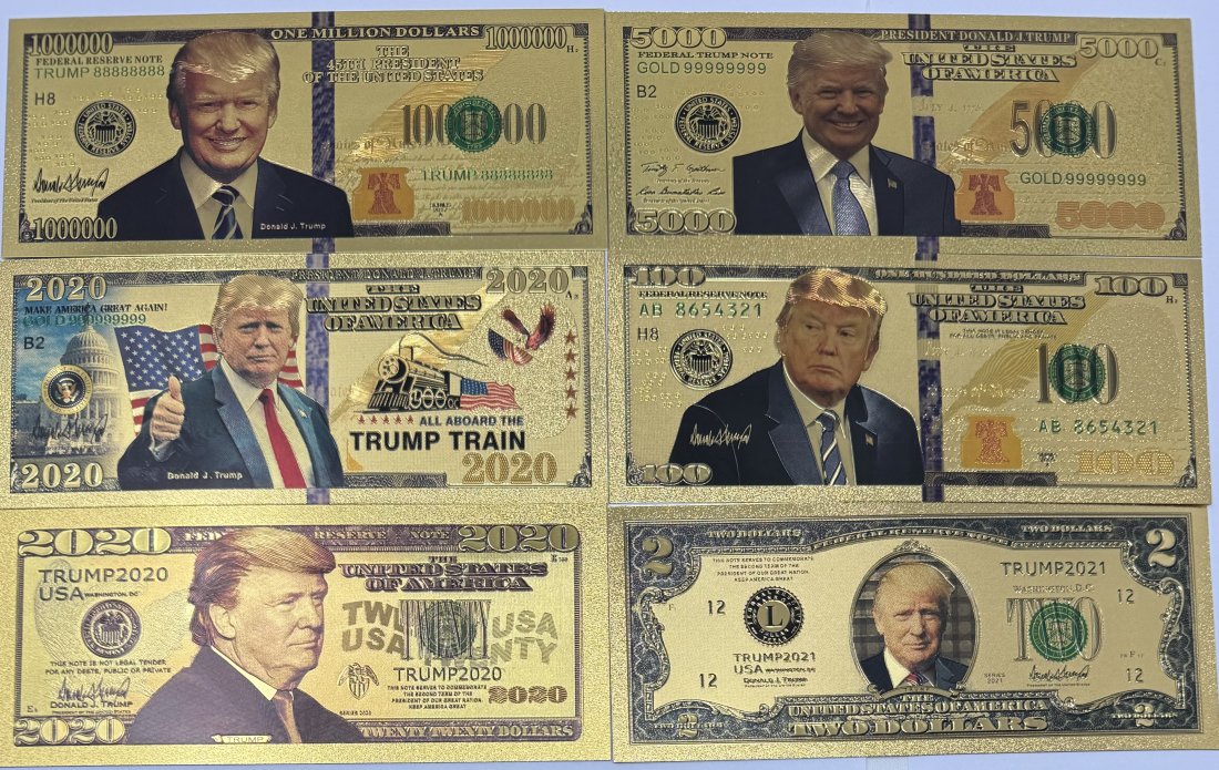 Donald Trump Collection: Donald Trump Bills Collection With COA