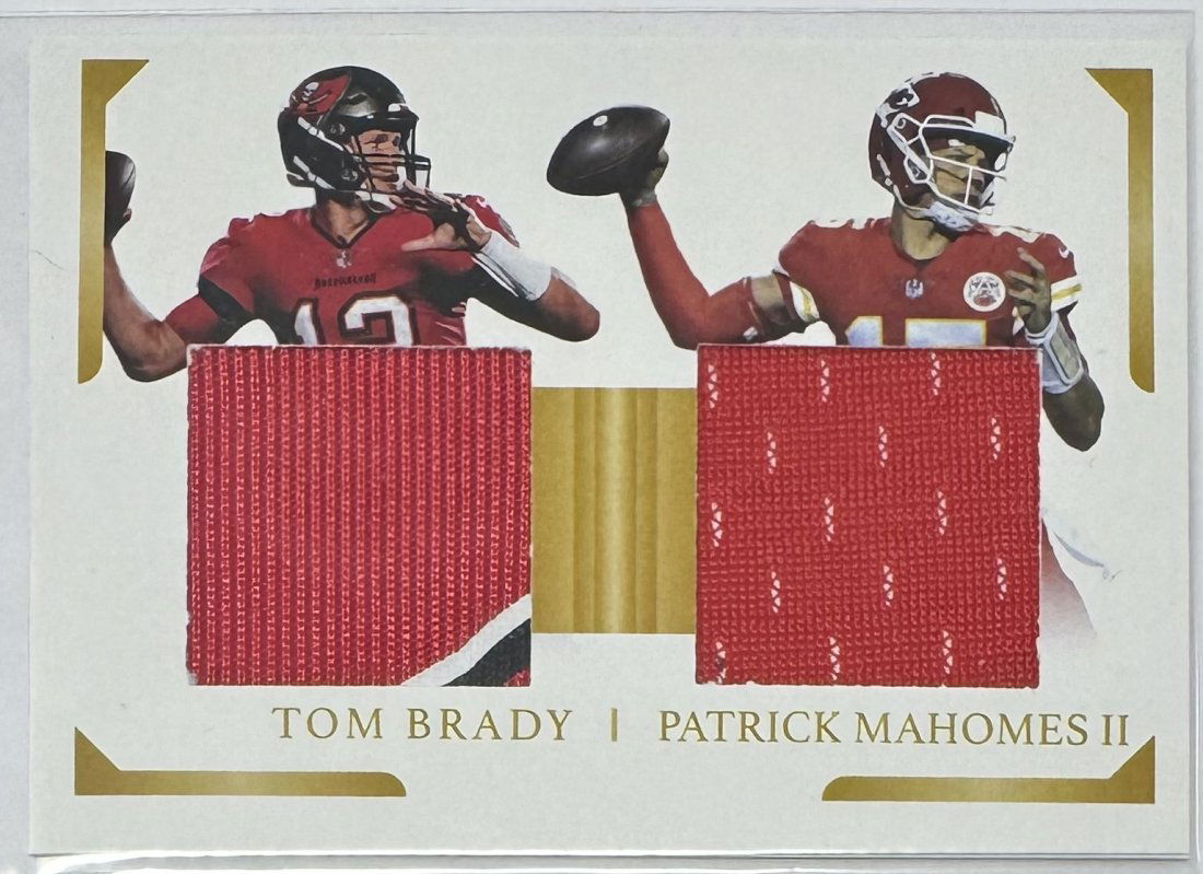 Tom Brady And Patrick Mahomes Patch Card (1 of 2)