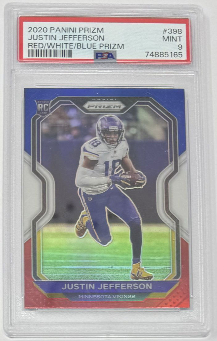 Justin Jefferson Rookie Red white blue Prizm (1 of 2)