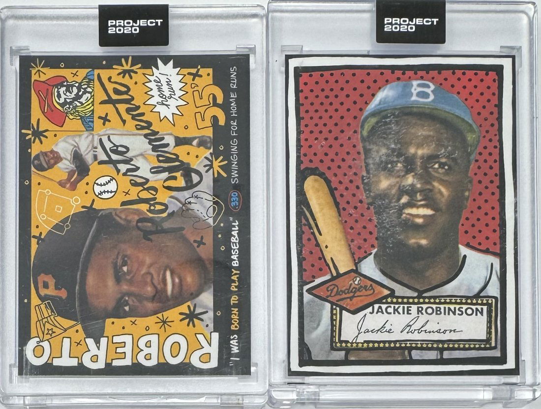 Roberto Clemente And Jackie Robinson Cards (1 of 2)